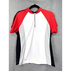 Tail Tech Womens Polo Shirt 1/4 Zip Golfer Graphic Performance Multicolor Medium